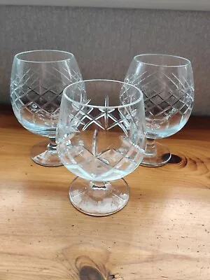 Buy Cut Glass Brandy Glasses (Could Be Crystal) • 5£