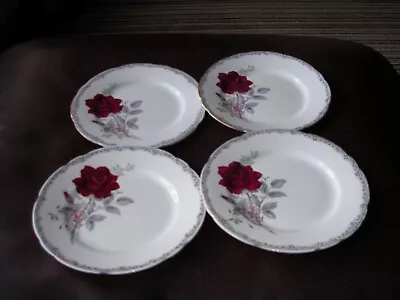 Buy Royal Stafford English   Bone China  Roses To Remember Tea/side Plates - Qty 4 • 3.99£