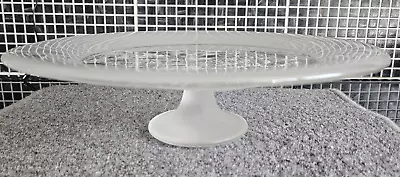 Buy Vintage Studio Nova Cake Stand Pedestal Frosted Glass Christmas Theme 12.5  • 15.99£