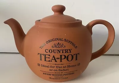 Buy Henry Watson Country Teapot 1 ½ Pint The Original Suffolk Terracotta Pottery • 12£