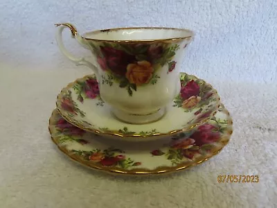 Buy Vintage Royal Albert 'Old Country Roses'  Tea Trio, Cup, Saucer, Plate, • 4.99£