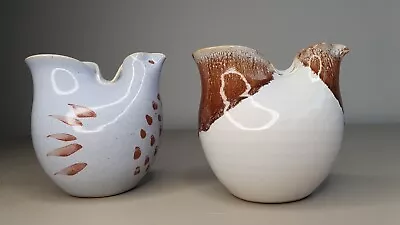 Buy 2x Bird Vases By Norfolk Pottery - Abstract Bird Vase / Bird Decoration • 18£