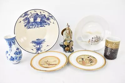Buy Oriental Dish & Ornament Job Lot X 7 Ceramic Porcelain Chokin Japanese Chinese • 19.99£