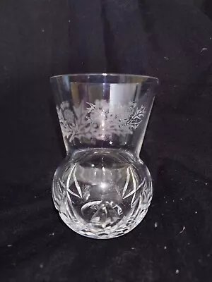 Buy Edinburgh Crystal 3 1/8  Vase? Tot ? - With Thistle Design Marked Edinburgh 1959 • 12£
