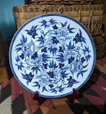 Buy Antique Blue & White Wedgwood Peony Pattern Plate Early 20th Century 24cm • 14.50£