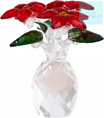 Buy Crystal Flower Crystal Ornaments Flower Ornaments Glass Flower Figurine Statue • 14.37£