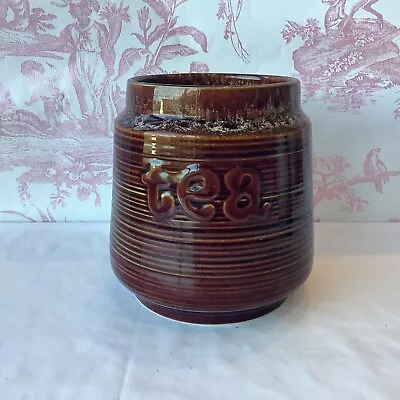 Buy Kernewek Pottery Vintage Tea Caddy - No Lid - Ideal Utensil Holder - Rare Piece • 4.95£