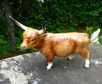 Buy Rare Vintage Highland Horned Cow Western Germany - Not Beswick • 50£