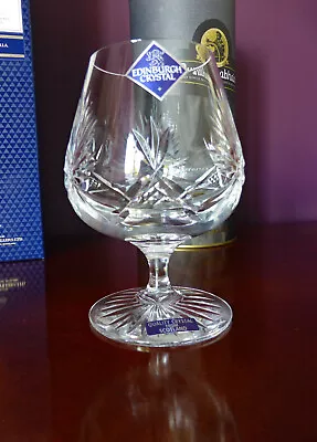 Buy Genuine Vintage Edinburgh Crystal Brandy Glass Star Of Edinburgh Design New • 24£