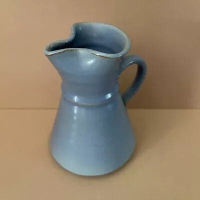 Buy Vintage PRINKNASH Art Pottery England Creamer Milk Jug Pitcher Blue Periwinkle • 21.01£