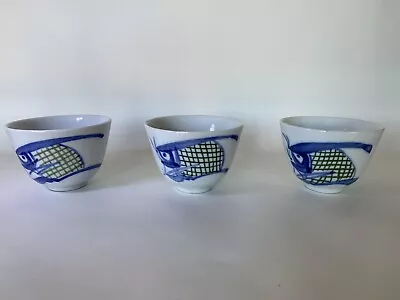 Buy Set Of 3 Antique Chinese Procelain Teacups Marked CHINA • 27.03£