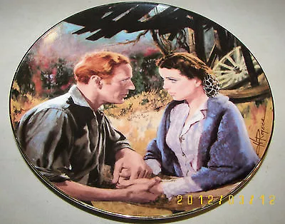 Buy Gone With The Wind  Scarlett And Ashley After The War  Golden Anniv Plate 1988  • 9.27£