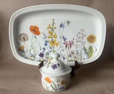 Buy Royal Tettau Bavaria Germany Tray & Lidded Pot Flowers • 10£