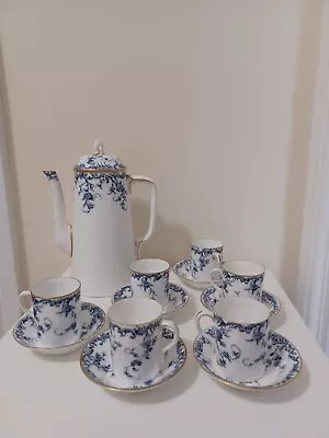 Buy Rare Antique 1930's Blue&White Small  Royal Worcester Tea Set For Display  • 125£