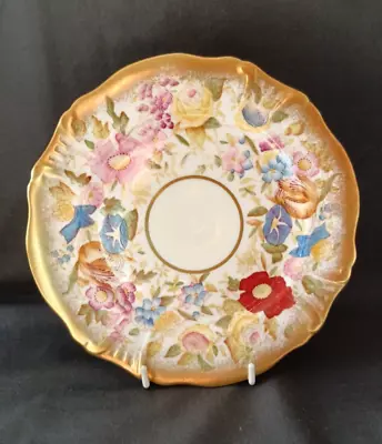 Buy Hammersley Queen Anne Bone China 20 Cm Gilded & Floral Plate Excellent Condition • 45£