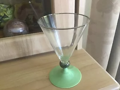 Buy Art Deco Cocktail Glass Clear With Bakelite Base. Perfect Condition • 29.99£
