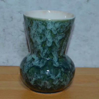 Buy New Devon Pottery Vase Studio Pottery 5 Inch  Fat Lava   Vintage Green England • 8.45£