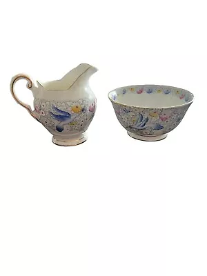 Buy Tuscan Fine English Bone China Creamer & Sugar,  Bluebird , Made In England • 11.18£