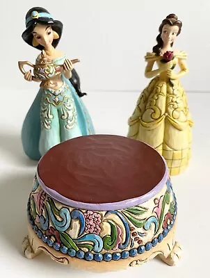 Buy Disney Traditions Princess Musical Base + Jasmine + Belle Sonata Figurines *rare • 249.99£
