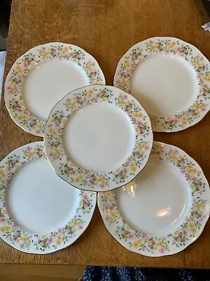 Buy 5 X COLCLOUGH BONE CHINA HEDGEROW Dinner PLATES Floral Cottagecore Country Style • 30.92£