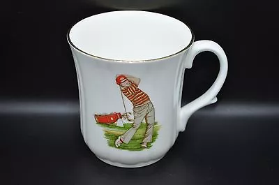 Buy Duchess Bone China Golfer Swing Gold Trim England Coffee Tea Cup Mug • 18.63£