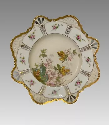 Buy Exquisite Antique American Belleek Ceramic Art Company Cabinet Plate • 371.84£