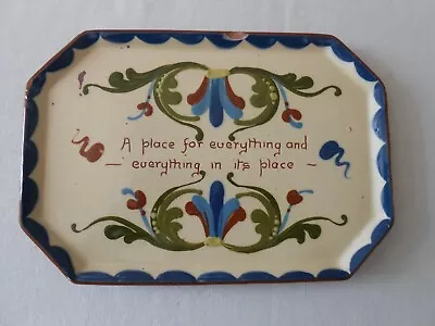 Buy Antique Late Victorian Dish Watcombe Torquay Motto Ware (A) • 6.99£