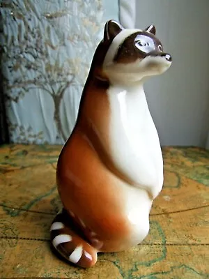 Buy Lomonosov Russian Porcelain Racoon Figurine #2 • 9.99£