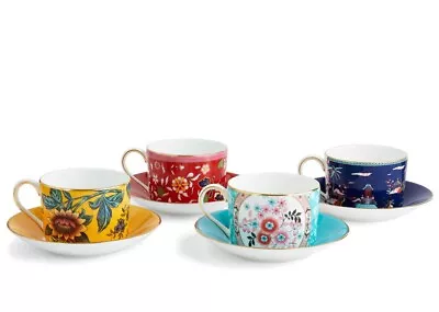 Buy Wedgwood Wonderlust Tea Cup And Saucer Set Of 4 Tea Set Wedgwood Gift Set • 150£