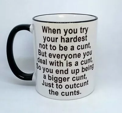 Buy Outcunt Thecunt Rude Gift Coffee Mug Naughy Funny Novelty Birthday Christmas Cup • 10.99£