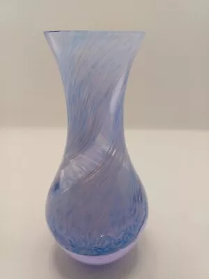 Buy Caithness Blue / Pink Swirl Glass Bud Vase • 10£