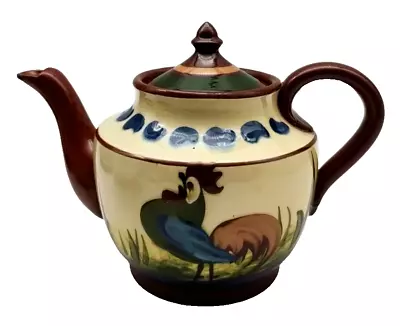 Buy Teapot Longpark Pottery Made In Torquay Motto Ware Cockerel Devon Vtg Watcombe • 12.99£