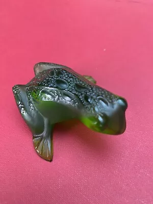 Buy Lalique Glass Frog Figurine Grenouille ~ Signed • 99£