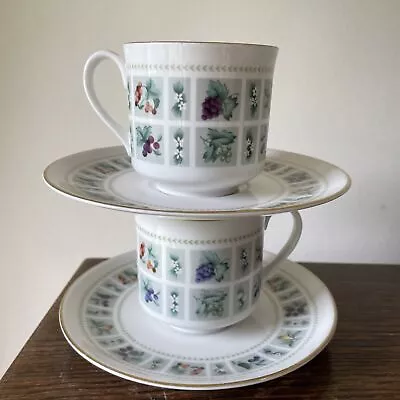 Buy Vintage Royal Doulton Tapestry TC1024 Fine China Tea Cup & Saucer X2 • 6.99£