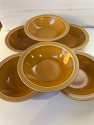 Buy Vintage Hornsea Saffron Cereal Bowls X 6. 1970s • 28£