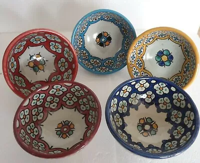 Buy Traditional Hand Painted Ceramic Small Bowl * Fes Pottery • 8.99£