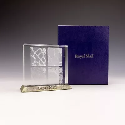 Buy Optical Art - Royal Mail Stamp Commemorative - 3D Glass & Pewter Plaque • 4.99£