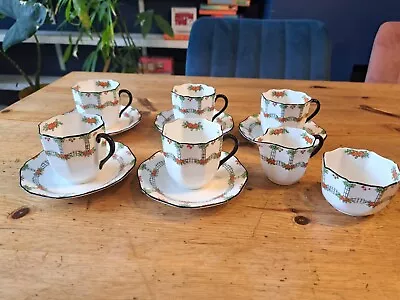 Buy Vintage Sutherland 5 Piece Tea Cup And Saucers - Sugar Bowl/Milk Jug - Minature • 20£