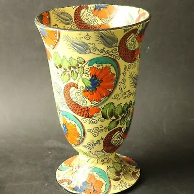 Buy Grimwades Royal Winton Transferware Hand Coloured Vase 8½  Tall - A/F Damaged • 8.99£