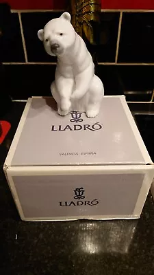 Buy Lladro  Resting  Polar Bear 1208 Figurine. Vintage. Porcelain. • 12.50£