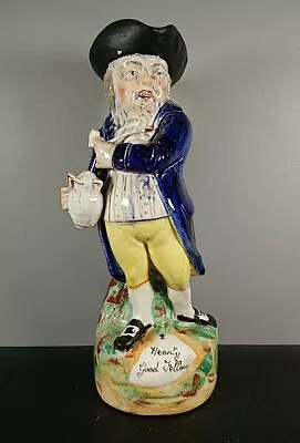 Buy Antique Stafforshire Figure Hearty Good Fellow Toby Jug English Victorian 29cm T • 39.69£