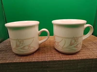 Buy Vintage Bilton Spring Bouquet Crocus Design Two Tea / Coffee Cups. • 7.30£