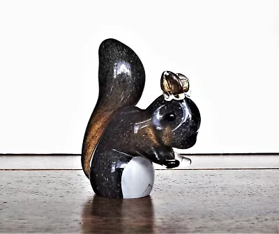 Buy Grey Squirrel Glass Paperweight - Langham   Height - 79mm. • 14£