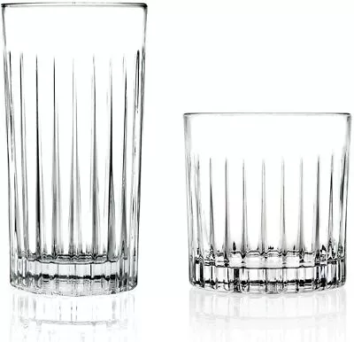 Buy RCR Timeless Crystal Cocktail Highball And DOF Tumbler Glasses Set (12 Pieces) • 54.95£