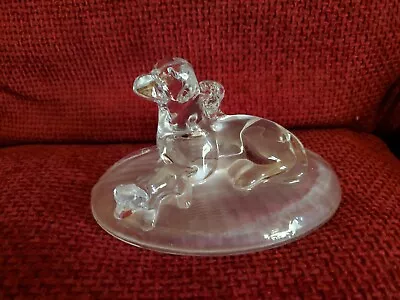 Buy Glass Labrador Dog And Pups Ornament/figurine/statue • 11.95£