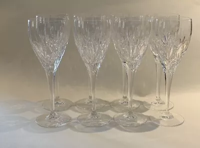 Buy 8 X WATERFORD Nocturne NIGHTFALL 19.5cm Crystal Wine Glasses • 50£