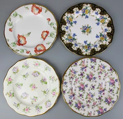 Buy 100 Years Of Royal Albert Plates X 4. Poppy, Duchess, Spring Meadow, Chintz. 8  • 89.99£