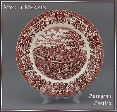 Buy Dining Plate 25cm Myott Meakin  European Castles  England Hostess Anchor Red • 4.89£