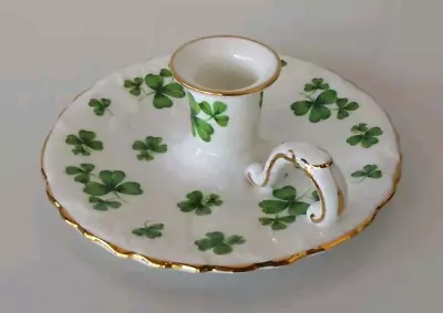 Buy Hammersley Irish Shamrock Fine Bone China Finger Candle Holder - England • 5.98£