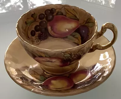 Buy Vintage Aynsley Orchard Gold Cup & Saucer Great Condition • 39£